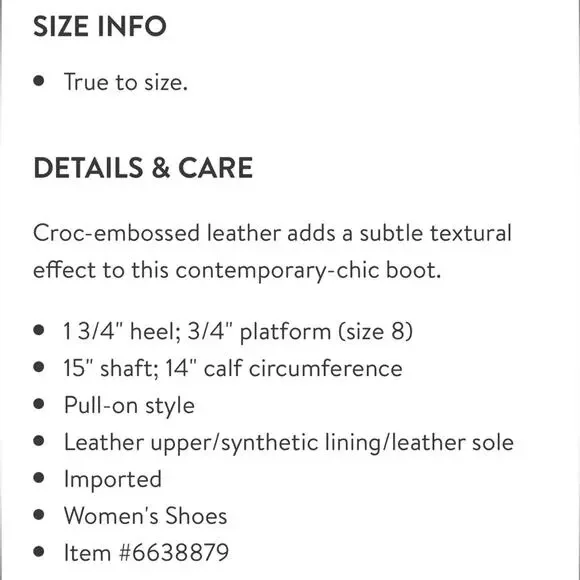 Paige Bella Black Tall/Knee High Boots Sz 9.5 Croc Embossed Leather Lug Sole New